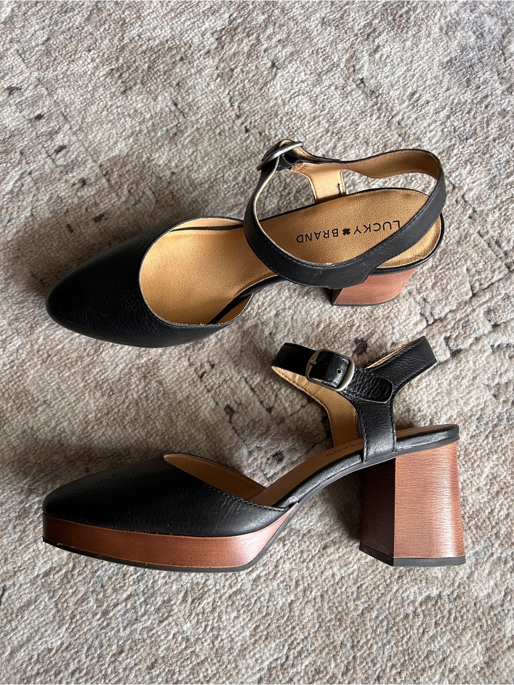 Lucky Brand Wood Block Heels